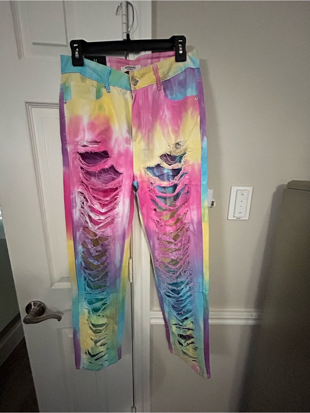 Colorful Distressed Jeans - Picture 3 of 5